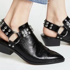 Rebecca Minkoff  Black Studded‎ Women's Shoes 8